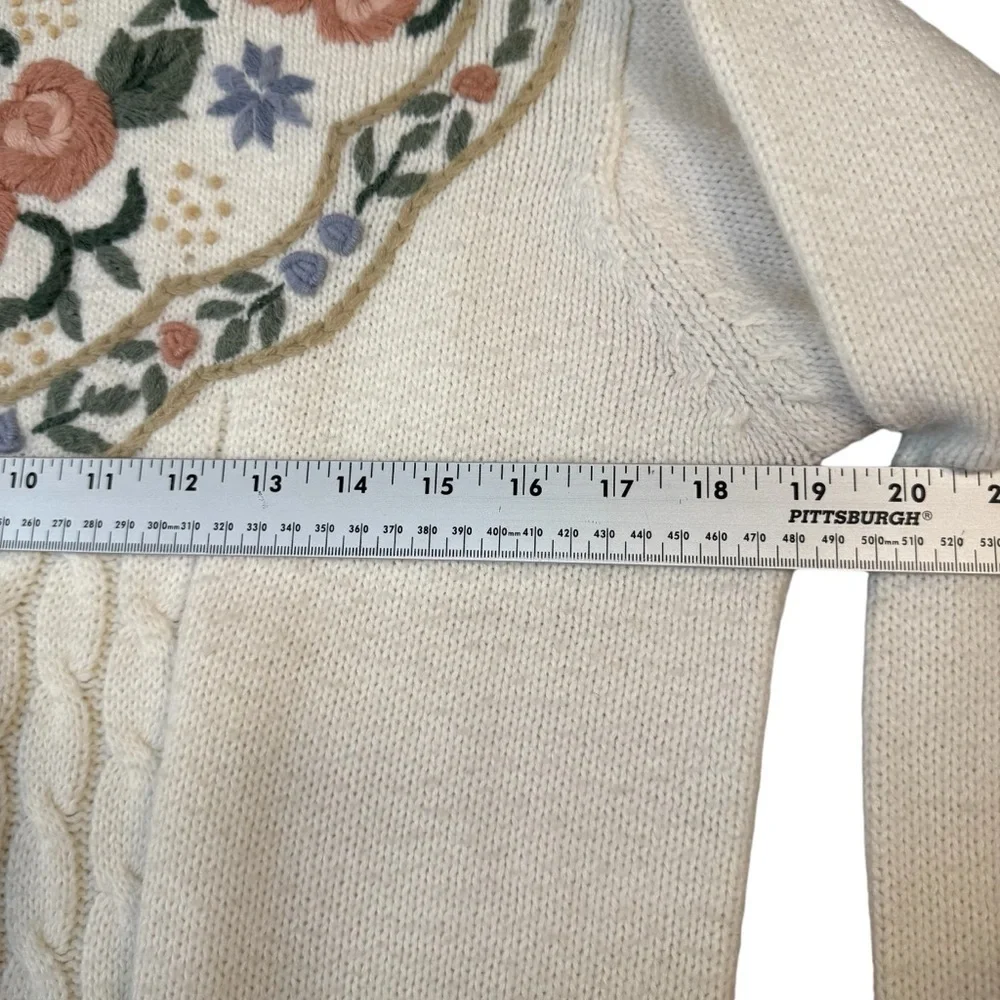 Vintage Alfred Dunner Grandmacore Pullover Sweater Womens Size Petite Medium - Picture 4 of 6